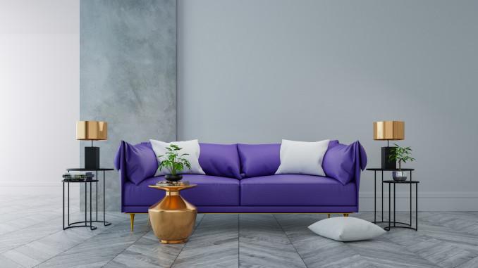 PANTONE 17-3938 Very Peri spalva interjere